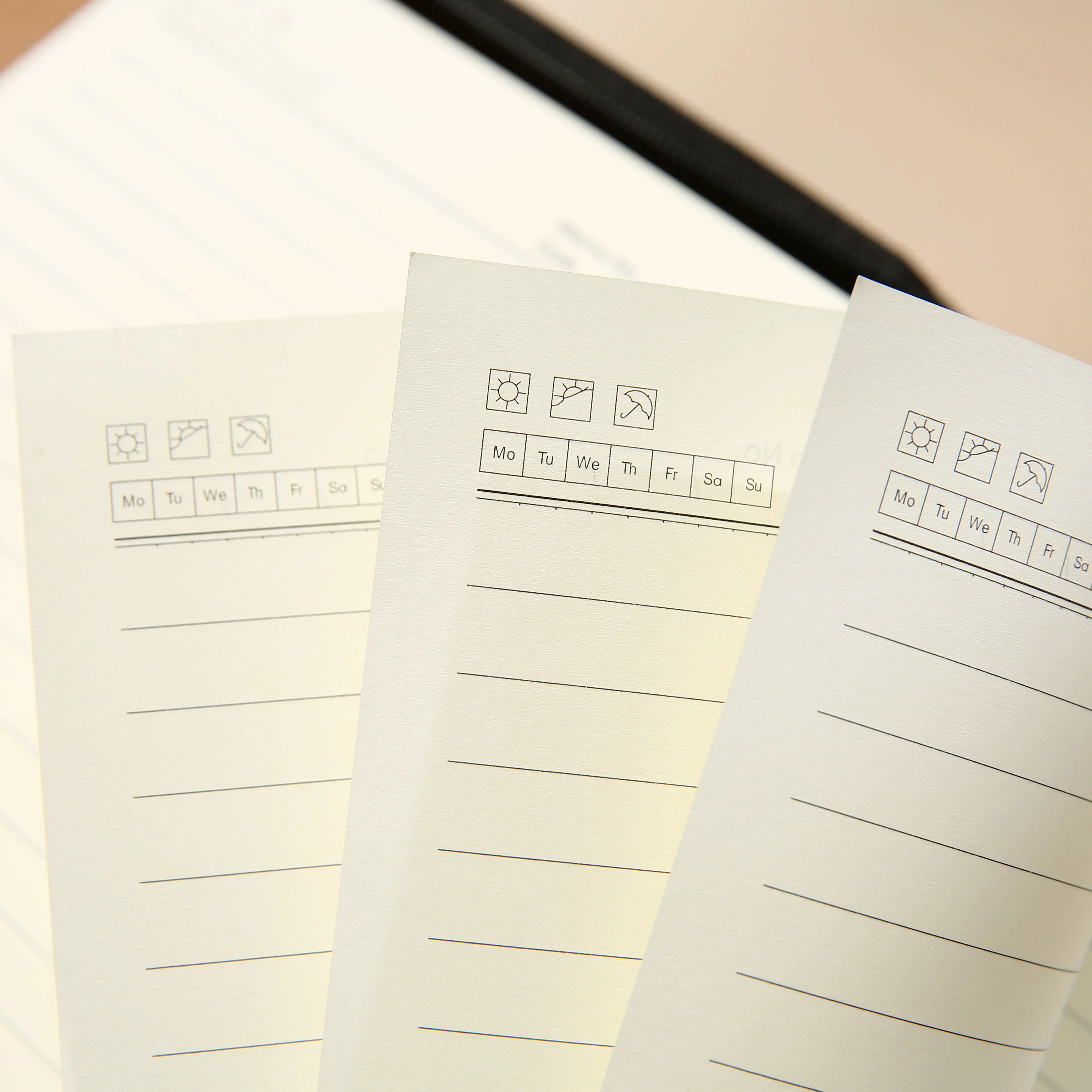 product zippered notebook pu leather  6 ring binder with card slots for business office meeting executive work planner organizer-10