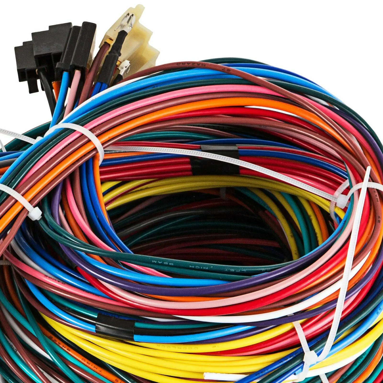 Universal Extra Long Wires 21 Circuit Auto Wire Harness Hotrod Fit for GM Chevy