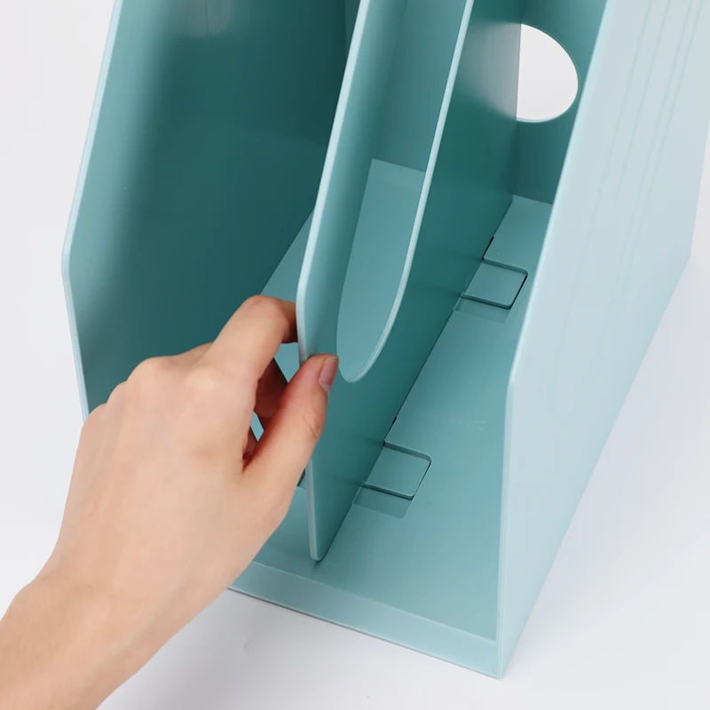 
Полка для файлов, утолщенная пластиковая книжная полка, простая настольная папка, коробка для приема, Настольная офисная канцелярия, многослойная для студентов 