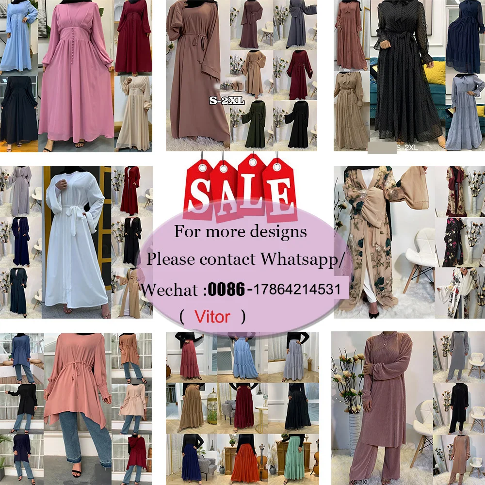 Butterfly Abaya High Quality Nida Women Plus Size Wholesale EID Long Sleeve  Prayer Dress Islamic Clothing Muslim Modest Abaya