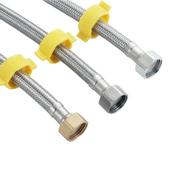 Factory direct sales hygienic shower metal trigger hose 120 cm gold with customization packing
