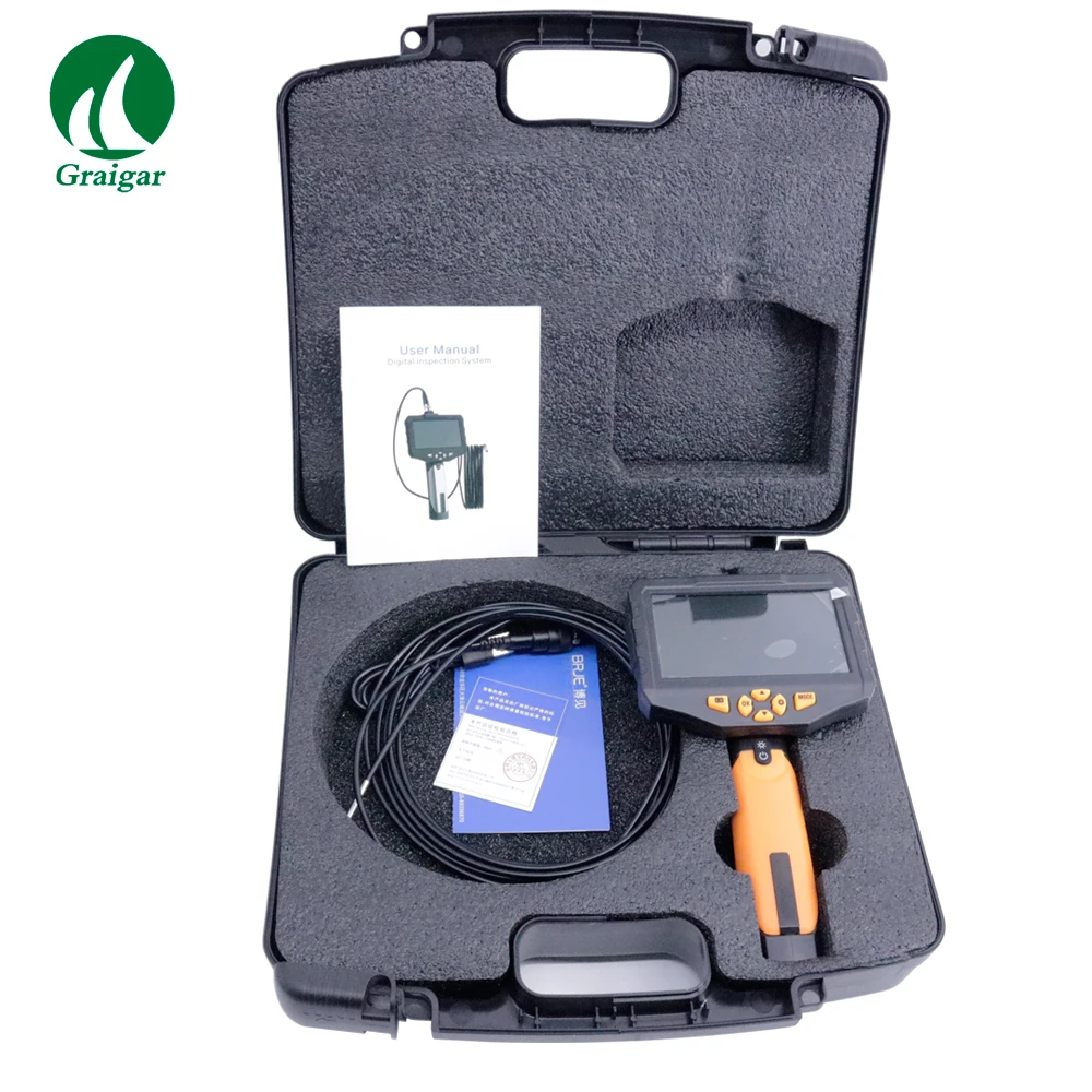 Endoscopio NTS300 Con Doppia Lente 5,5 Mm, Schermo IPS 5" HD 1080P, IP67, Batteria 5000 MAh, Per Ispezioni Industriali E Idrauliche
