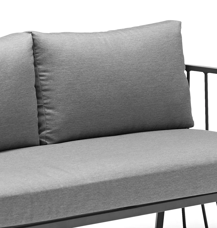 Новый дизайн, металлический секционный диван для отдыха на открытом воздухе Uland, Набор садовых диванов, уличная мебель для отдыха на открытом воздухе, диван, 4 шт.