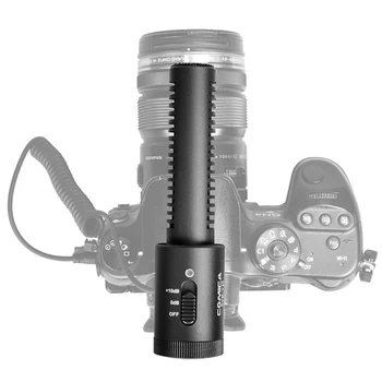COMICA CVM-V20 Cardioid Polar Pattern Condenser Shotgun Video Microphone on Camera Mic for DSLR Cameras Smartphones detail image