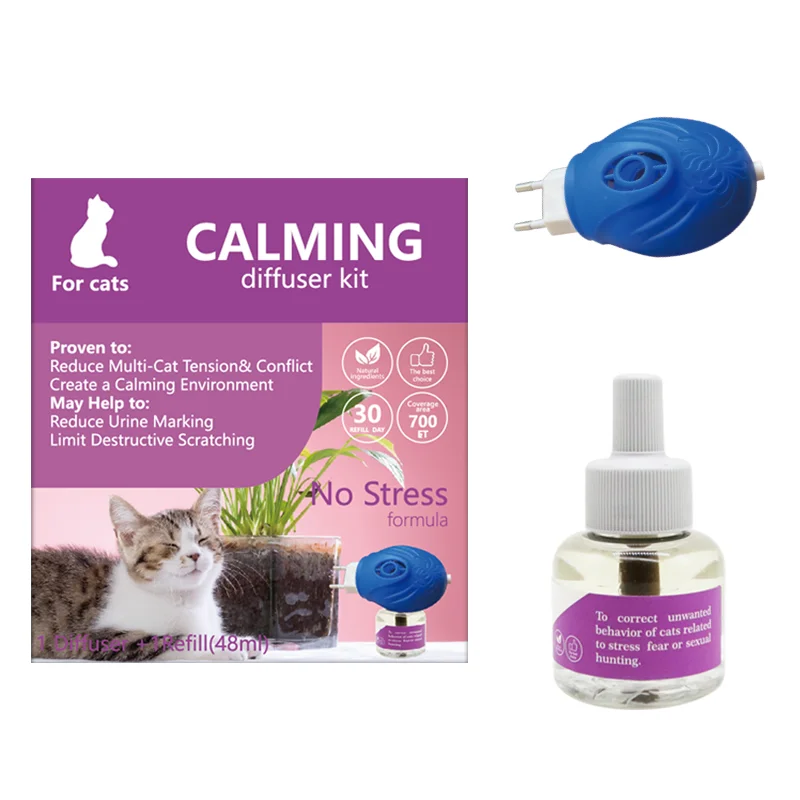 Pet Calming Diffuser for Cats Behavior Control and Relief Anxiety Cat Calming Relief Pheromone Diffuser