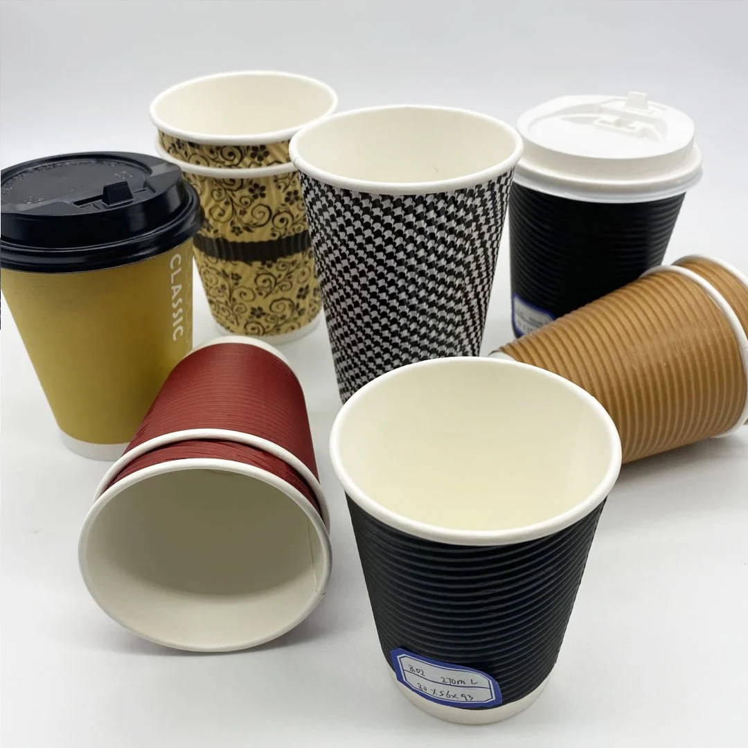 4 oz Custom Printed Compostable Paper Coffee Cups