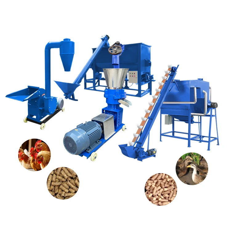 2024 Hot Sale Fertilizer Pellet Maliit na Chicken Food Granules Animal Feed Granulate Production Line For Sale