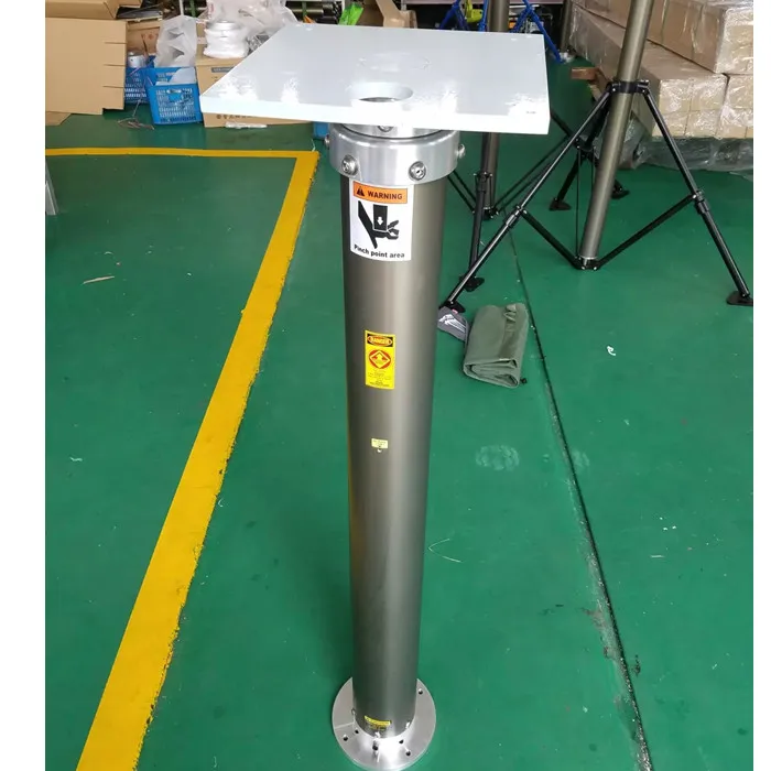 mobile Vehicle mounted telescopic auto lock pole mast
