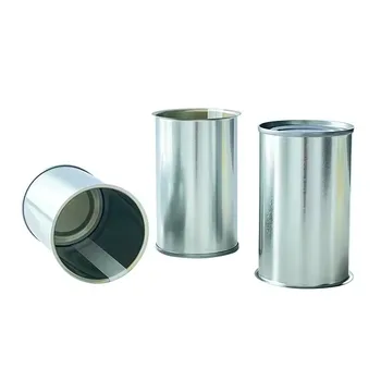 Food Grade #588 #589 Plain Golden Aluminum Lacquer Empty 155g 170g Tin Cans For Sardine Fish