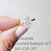 CLR-397 Moissanite taille radiant 3ct