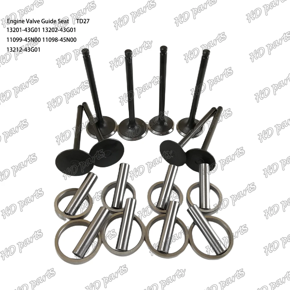 TD27 Valve Seat Guide 13201-43G01 13202-43G01 11099-45N00 11098-45N00 13212-43G01 Suitable for Nissan Engine Parts