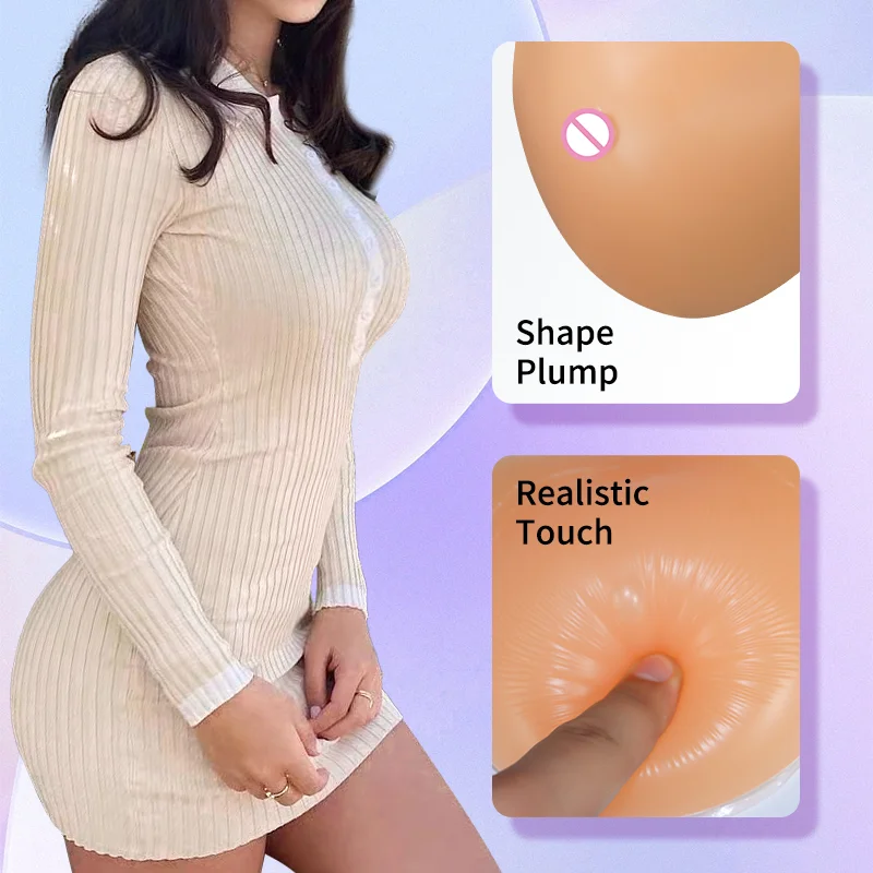 Extended Type Mastectomy Fake Boobs Enhancer Silicone Breast Form Prosthesis Bra Insert for Shemale Women