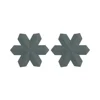 snowflake Focal bead Dim Gray SA141