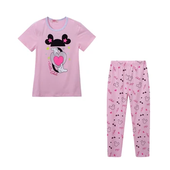 kids fashion clothing pajamas Girl's sleepwear cartoon girls pajama sets kids sleepwear Big Girls Sleepwear