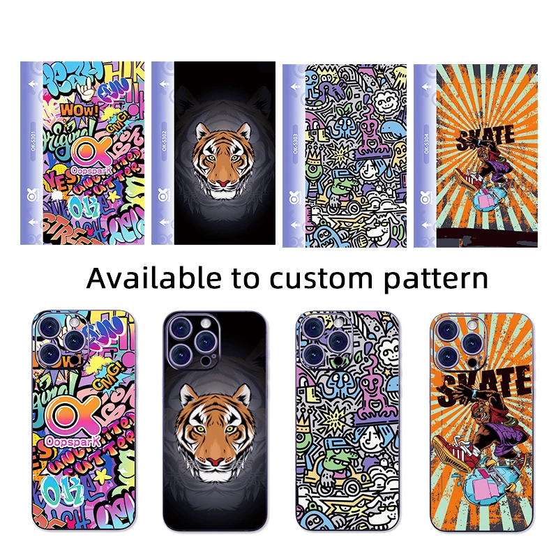 3d Embossed Relief Colorful Smartphone Back Film Skin Sticker Paper