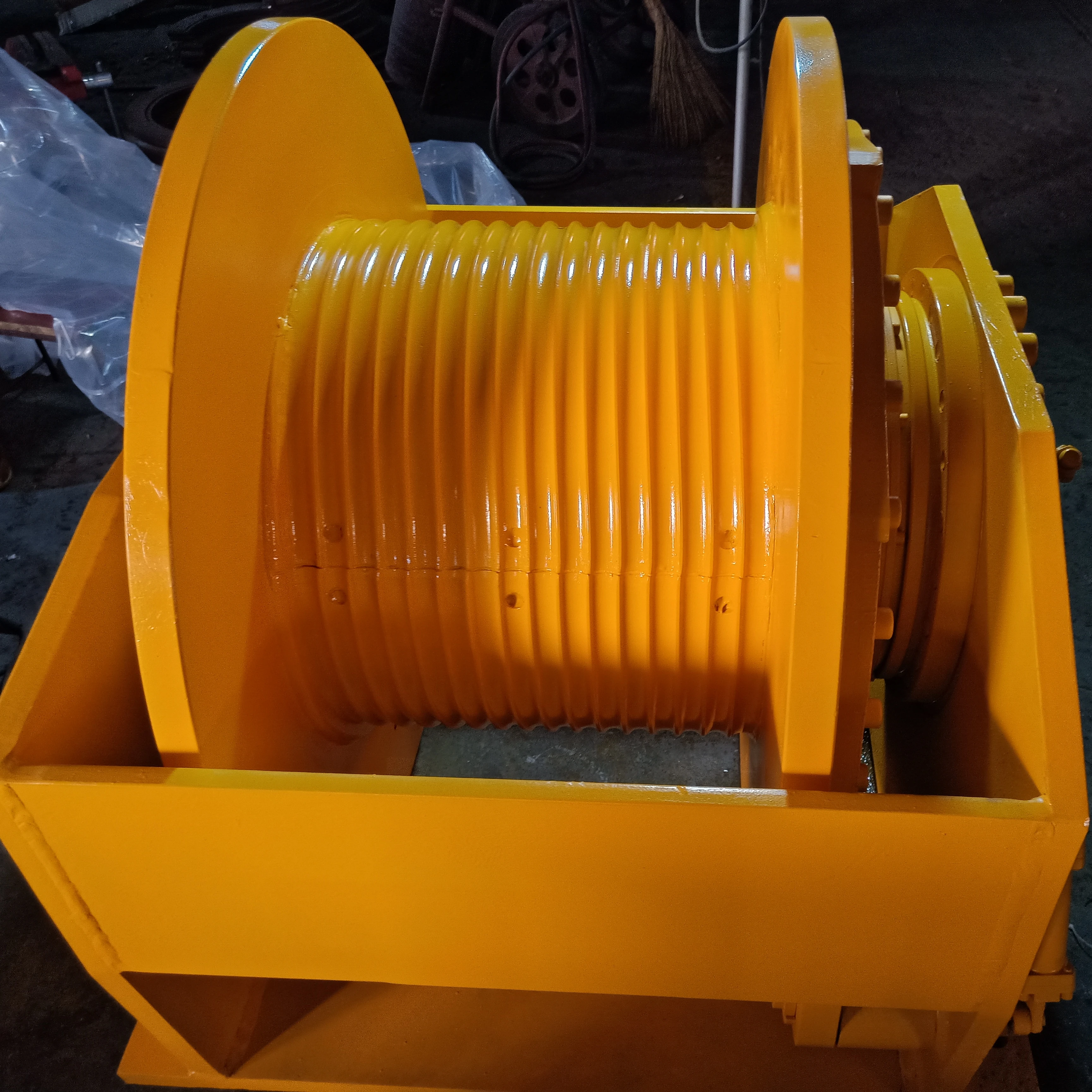 Tower Crane Winch Drum With Lebus Grooved For Spooling Wire Rope Buy