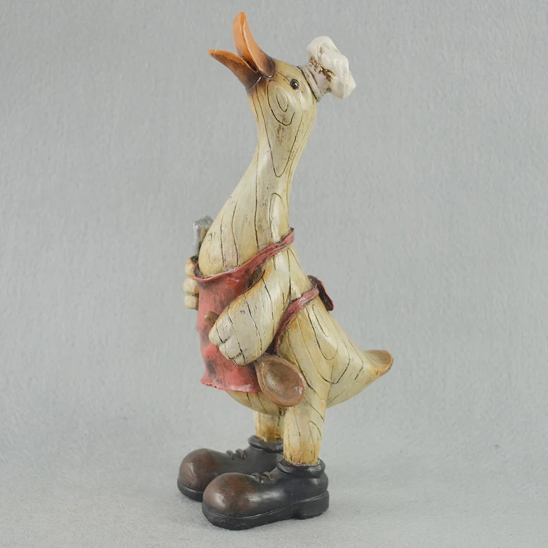 Artificial Custom Multi-type Desktop Decor Gifts Resin Duck Figurines for Sale