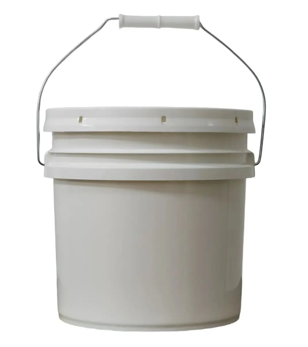 1 Gallon Ice Cream Buckets With Lids 135 oz White Round Plastic Bucket Food Storage Containers Cocktail Rum Buckets
