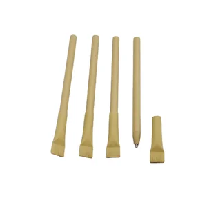 Eco Recycle Paper Pen Custom logo Advertising Cheap Promotion Kraft Ballpoint Pen