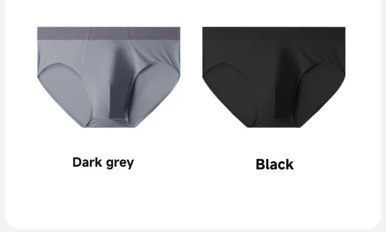 New Arrival Men's Underwear Breathable  Antibacterial Ice Silk Men's Briefs Nylon Men's Underpants Custom OEM Supplier