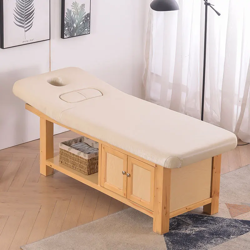 wooden massage beds