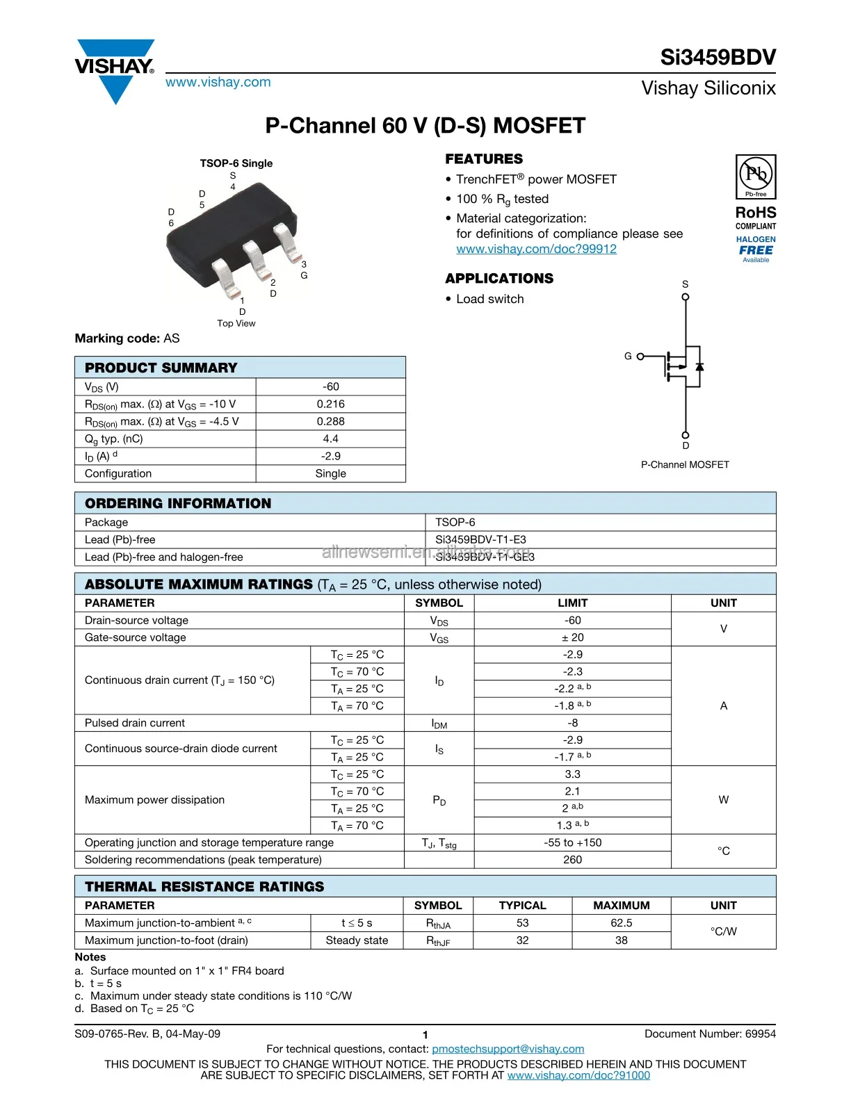 SI3459BDV-T1-GE3 (1)