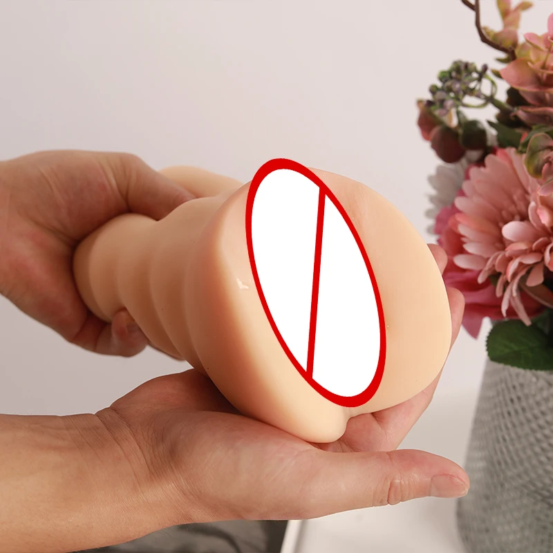 Tpe Male Masturbation 2 in 1 Artificial Pussy Vagina Anal Realistic Pocket Pussy Masturbation Quasi Male Sex Toys