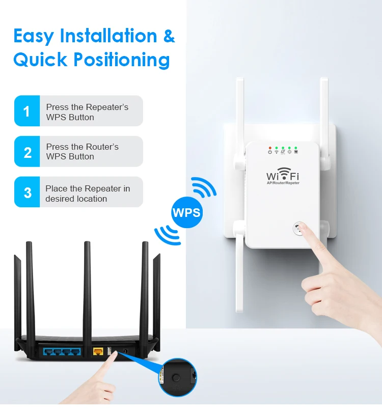 Trolink Made Builtin Antenna Network Signal Booster 300m Network