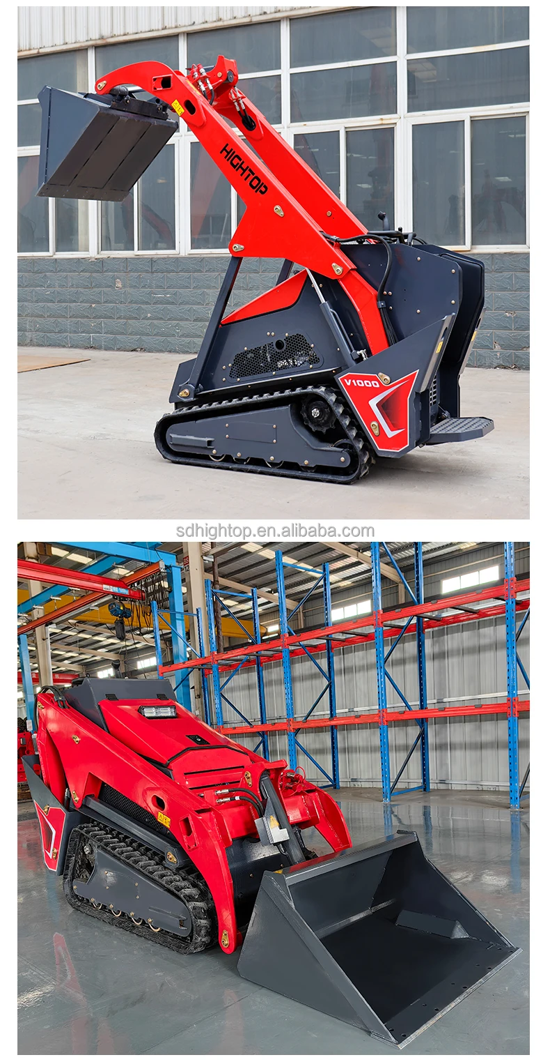 Construction Equipment 500kg Mini Skid Steer Loader Front End Loader