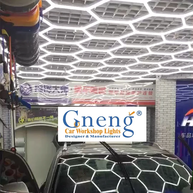 High Lightness LED Inspection Hexagon Panel Hex Led Ceiling Wall Detailing Studio Poshing Workshop Light