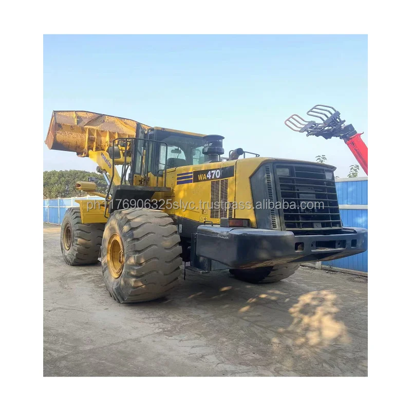 Loading 7 Ton Second Hand Komatsu WA470-6 Wheel Loader Used 470 WA470 WA450 450 470-5 2018 Original Paint for Sale