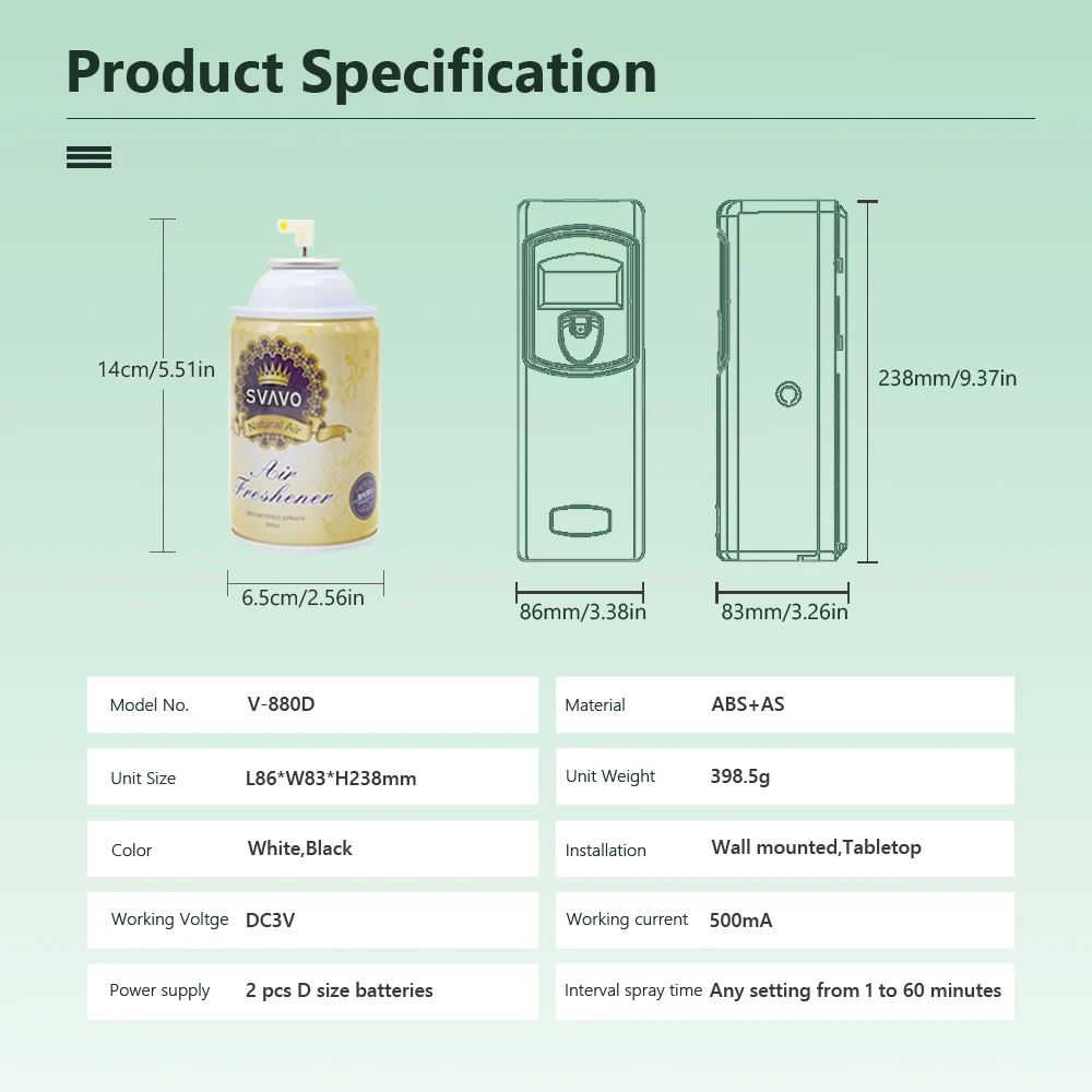 Automatische Luchtverfrisser Spray Batterij Werkt Gratis Stand Wall Mount Geur Spray Dispenser Verstelbare Aroma Machines voor Openbaar Toilet Hotel Automatische Luchtverfrisser Spray Batterij Werkt Gratis Stand Wall Mount Geur Spray Dispenser Verstelbare Aroma Machines voor Openbaar Toilet Hotel