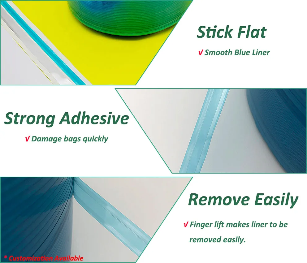 Bobbin Roll Double Sided Permanent Sealing Tape for Mailer Bag with Strong Adhesive Performance manufacture