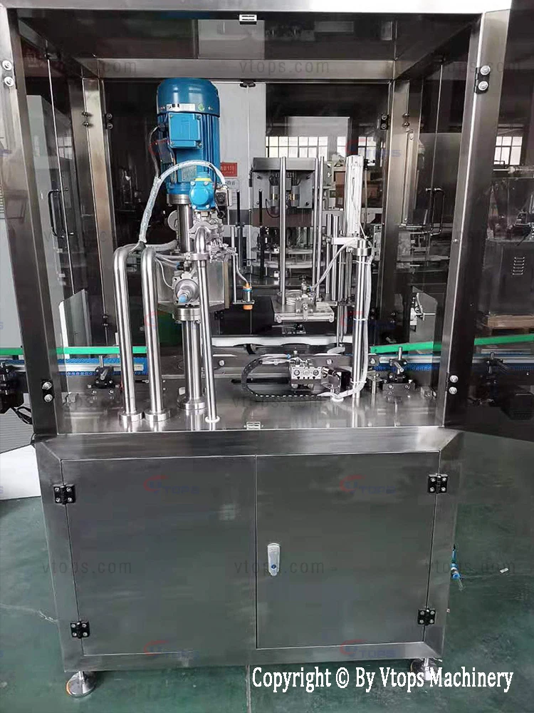 Automatic Vacuum Nitrogen Cardboard Paper Cans Tubes Sealing Seaming Machine