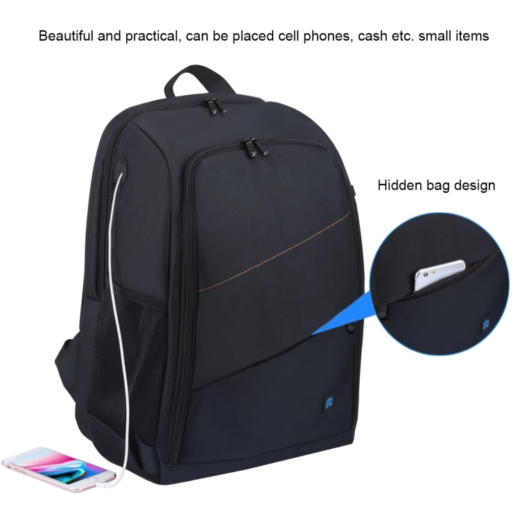 PULUZ Outdoor Portable Waterproof Scratch-proof Dual Shoulders Backpack Handheld PTZ Stabilizer Camera Bag - Image 4