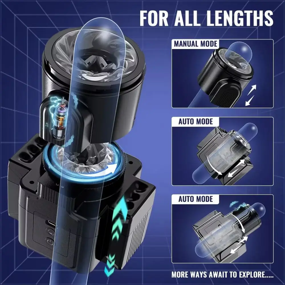 2024 Automatic Telescopic Rotation Male Masturbator Vacuum Electric Cup Adult Sex Toys Masturbation Goods Sex Shop 18+