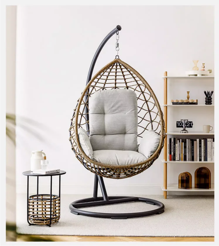New Design Garden Patio Balcony Hanging Chair Patio Egg Rattan Outdoor