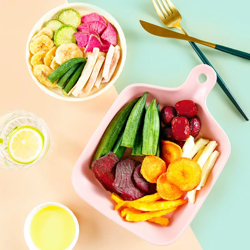 Вкус Хрустящие красные даты, сладкий картофель, фрукты и овощи, хрустящий