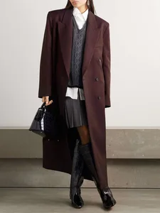 Boutique Wholesale Elegant French Temperament Elegant Minimalist Silhouette Trench Coat Foreign Trade Cross-border Light Luxury