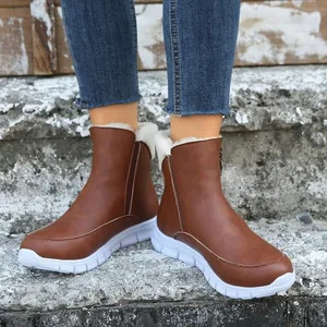 Factory Direct Wholesale Ladies Winter Boots Chunky Boots Women Designer Brand Snow Boots