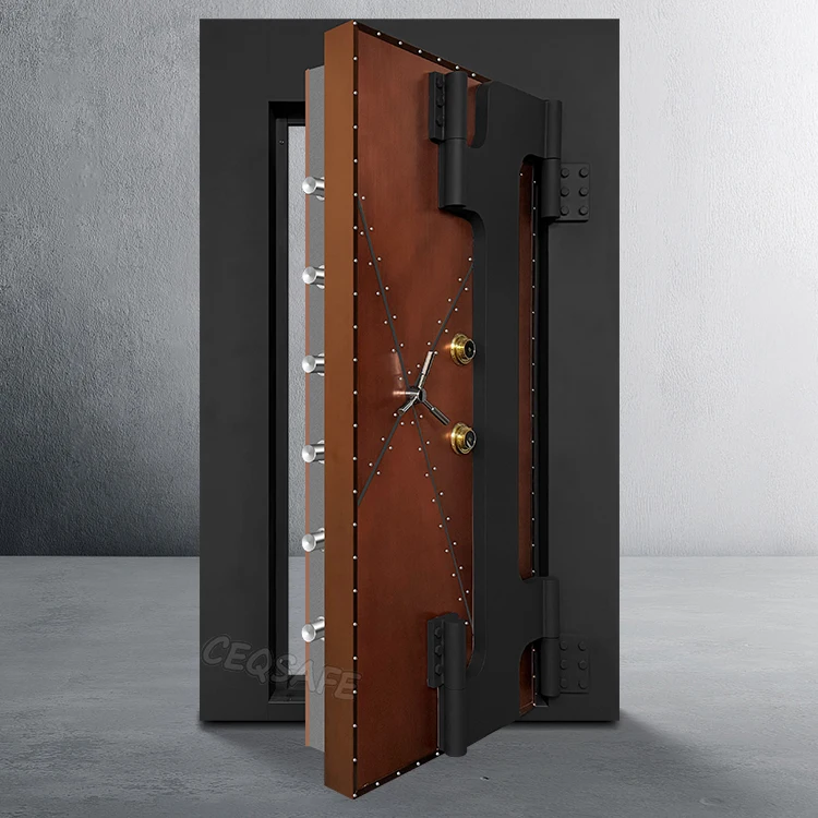CEQSAFE Custom High-Quality Bank Security Steel Strong Safe Room Door Metal Vault Door