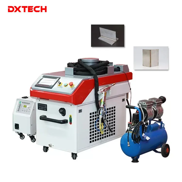 DXTECH  Handheld 4 in 1 Mini 100W 200W Fiber Laser Cleaning Machine Fiber Laser Removal Rust for Paint Removing