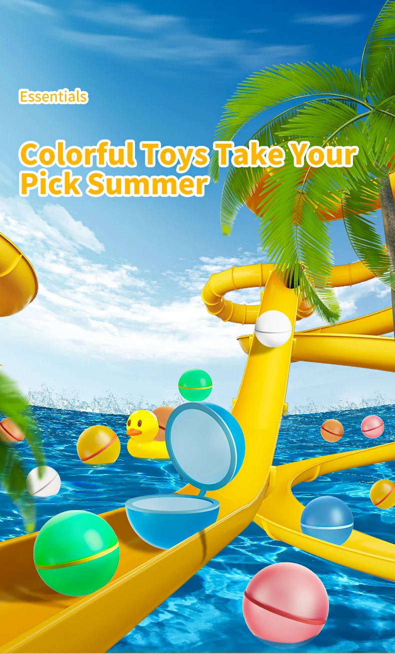 Ykhc Reusable Quick Auto Filling Water Bomb Balloons With 12 Pack 10cm Self Sealing