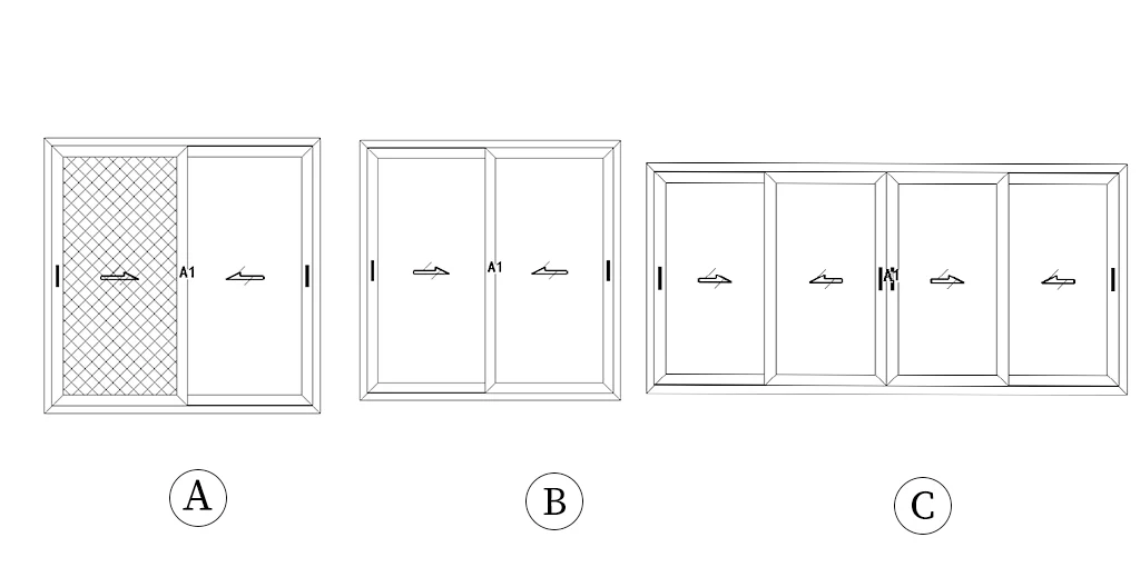 Wanjia Aluminum Energy Efficient Design Sliding Windows Slide Smoothly