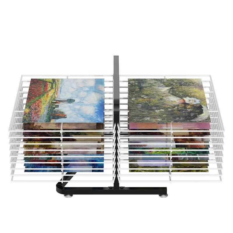 Paper Drying Rack Art Painting Dry Tower Shelf Holder Floorstanding