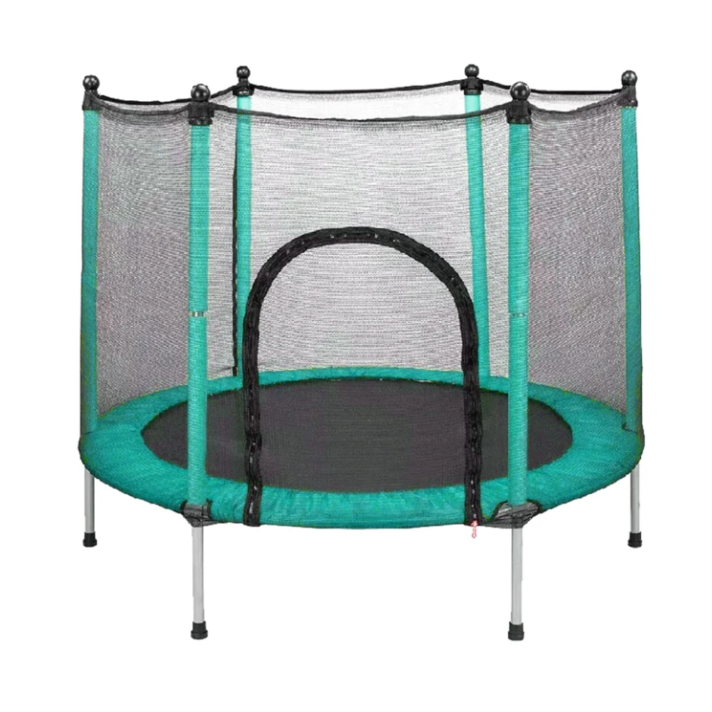 55-Inch Unisex Indoor/Outdoor Fitness Trampoline for Children Mini Round Spring Kids Trampoline with PVC & Steel for Home Use