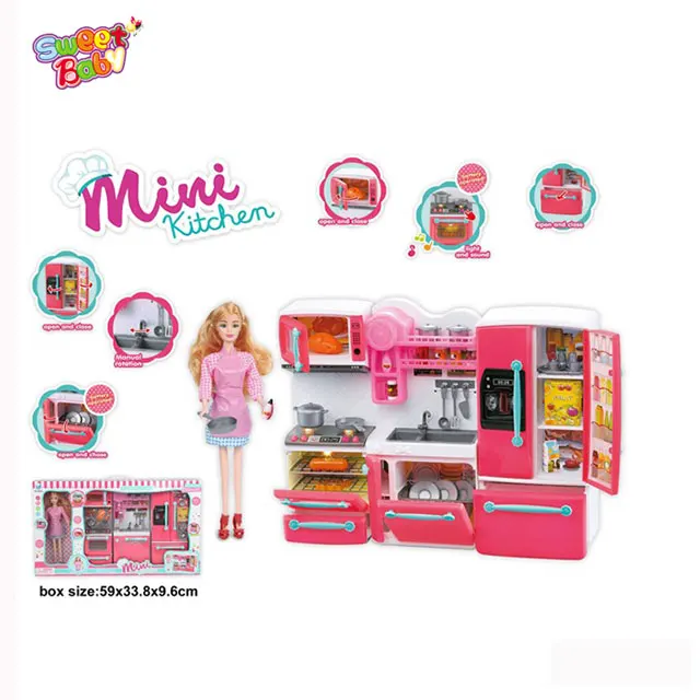 mini kitchen set barbie