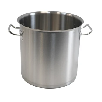 Factory Custom Large Thickened Straight Stainless Steel Stockpot Soup Pot Restaurant Soup Pail