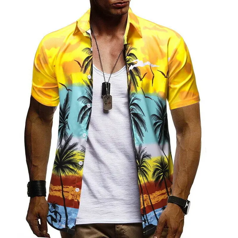 Custom100 Cotton Mens Hawaiian Shirt - Buy Hawaiian Shirt,Custom Shirt ...