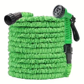 Expandable Flexible Plastic Hoses Car Wash Water Gun Garden Sprayer Watering Irrigation Tools